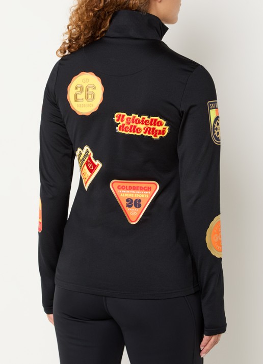 Goldbergh Triumph skipully met logoprint - achterkant 4 zwart