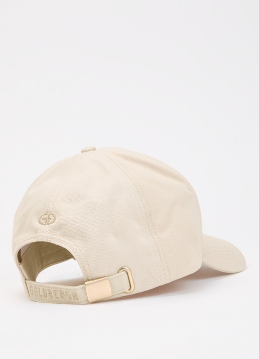 Goldbergh Valencia pet met logoborduring - voorkant 2 beige