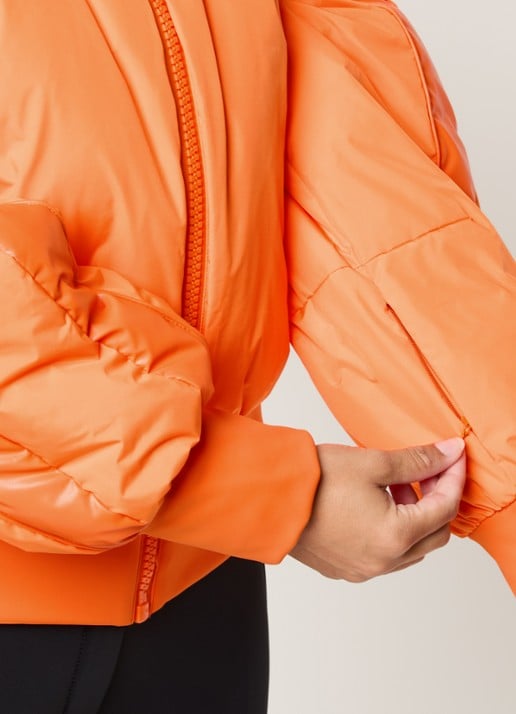 Goldbergh Volare ski-jas met capuchon en ritszakken - detail 5 orange