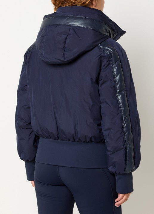 Goldbergh Volare ski-jas met capuchon en ritszakken - achterkant donkerblauw