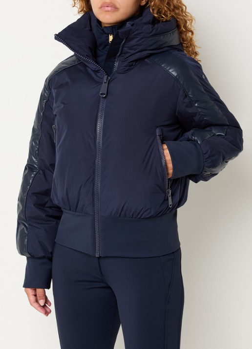 Goldbergh Volare ski-jas met capuchon en ritszakken - detail 4 donkerblauw