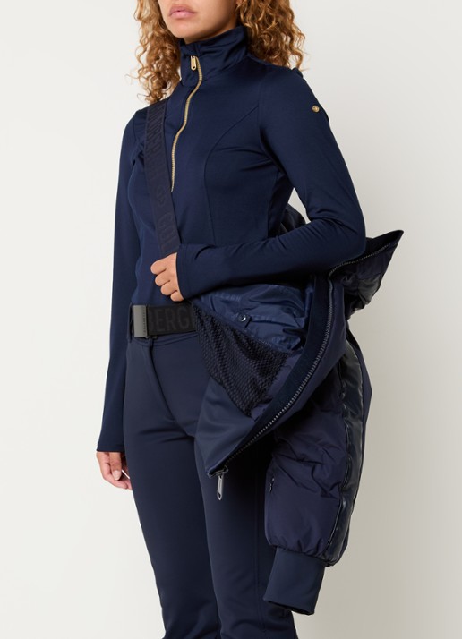 Goldbergh Volare ski-jas met capuchon en ritszakken - detail 6 donkerblauw