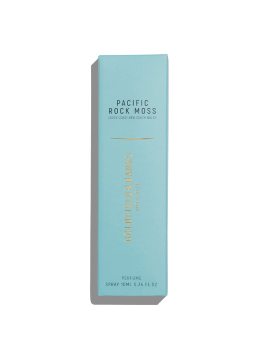 Goldfield & Banks Mini Pacific Rock Moss Eau de Parfum - travel size - detail 5 lichtblauw