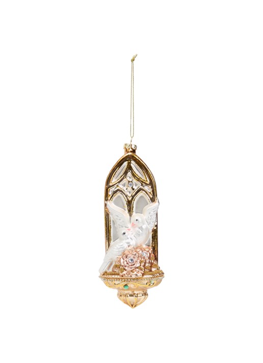 Goodwill Duiven kersthanger 19 cm