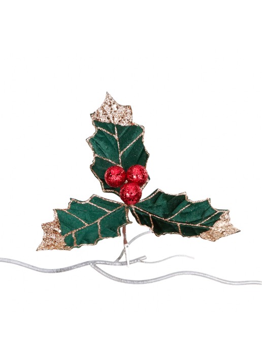 Goodwill Hulsttak met Bessen kerstornament met clip 26 cm