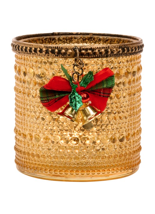 Goodwill Kerstbel waxinelichthouder 10,5 cm