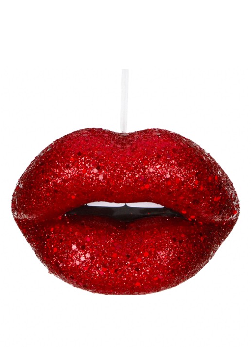 Goodwill Kussende Lippen kersthanger 18 cm