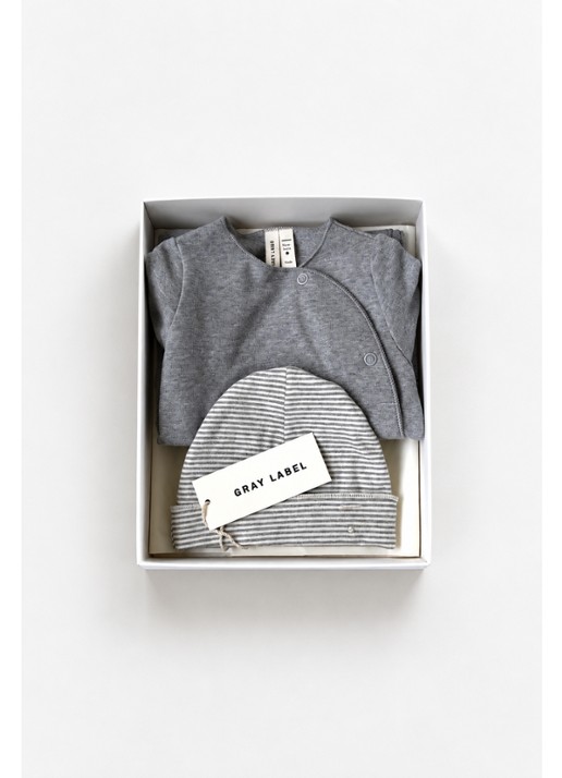 Gray Label Babypak en muts in giftset