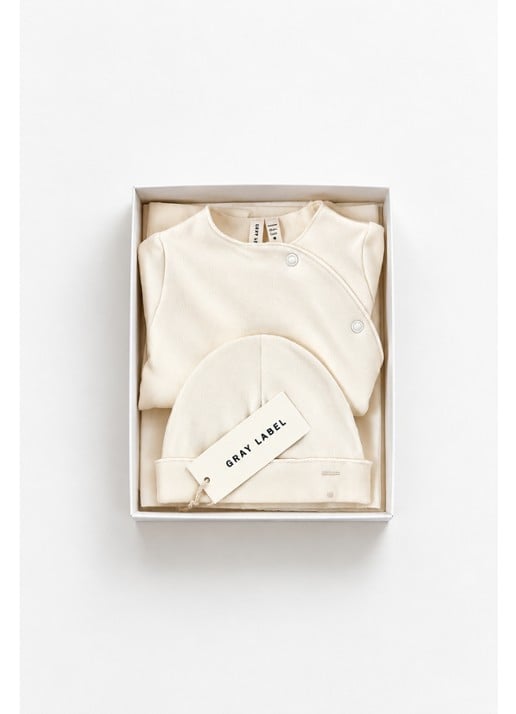 Gray Label Babypak en muts in giftset