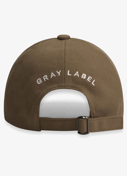 Gray Label Baseball pet met borduring - achterkant bronsgroen