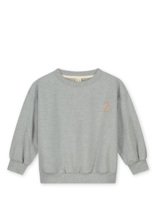 Gray Label Birthday sweater met ronde hals - voorkant 5 grijsmele