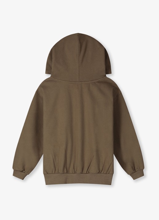 Gray Label Hoodie van katoen - voorkant 2 bruin