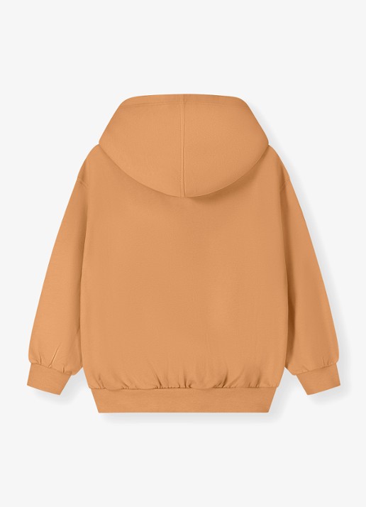 Gray Label Hoodie van katoen - achterkant melon-473 / oranje