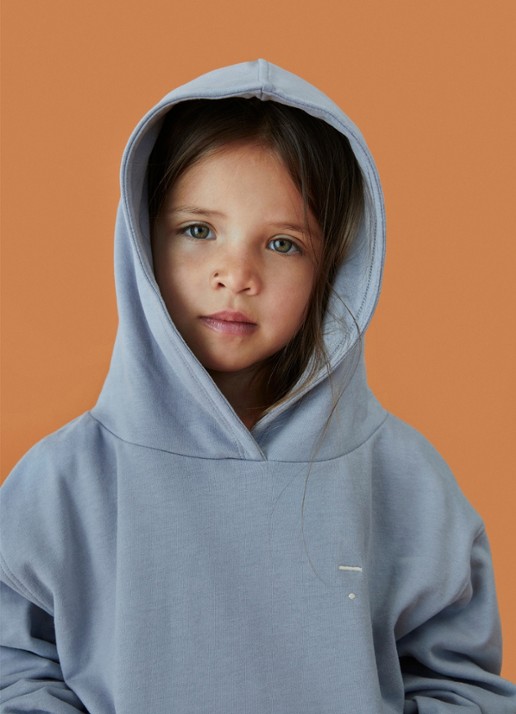 Gray Label Hoodie van katoen - detail grijs
