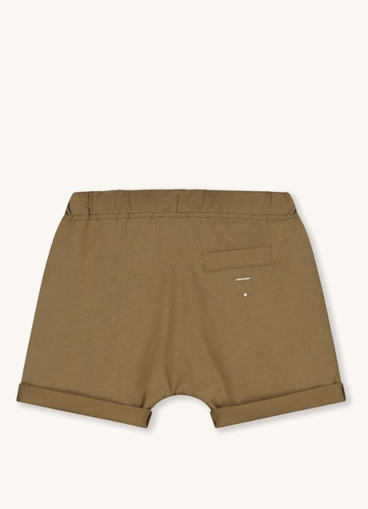 Gray Label Korte joggingbroek van  katoen  - achterkant 3 bronsgroen