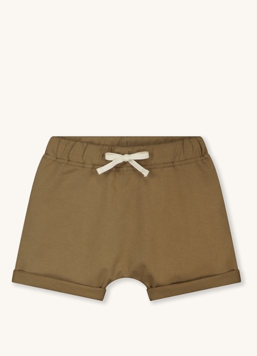 Gray Label Korte joggingbroek van  katoen  - voorkant bronsgroen