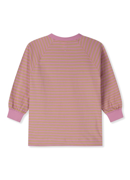 Gray Label Longsleeve met streepprint - achterkant 2 lichtroze