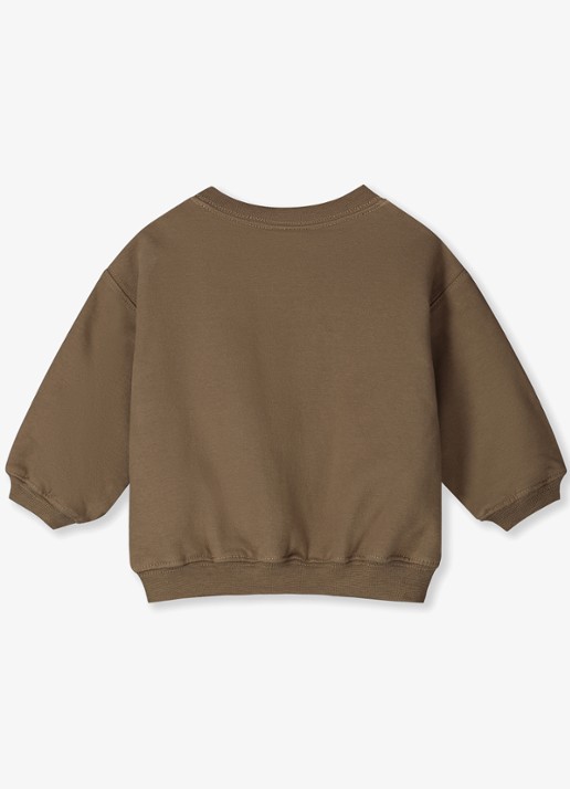 Gray Label Oversized sweater met ronde hals - voorkant 2 bruin