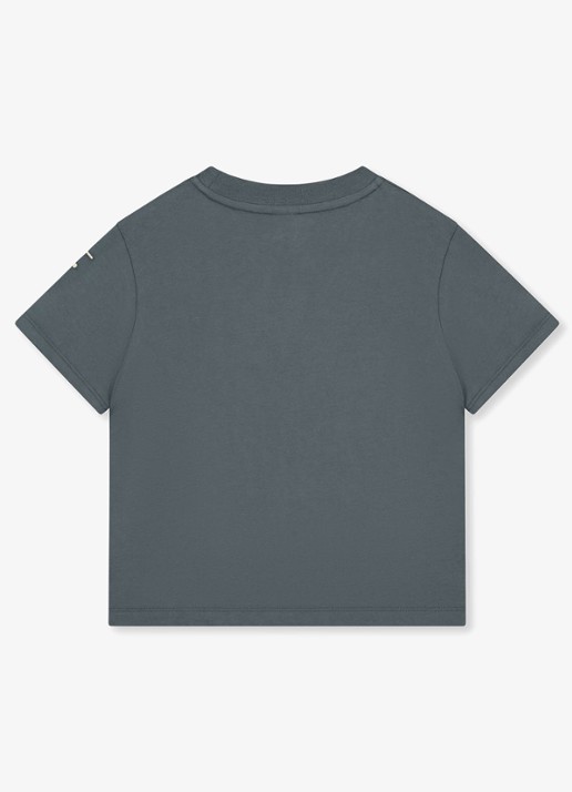 Gray Label Oversized T-shirt met ronde hals - detail blauwgrijs