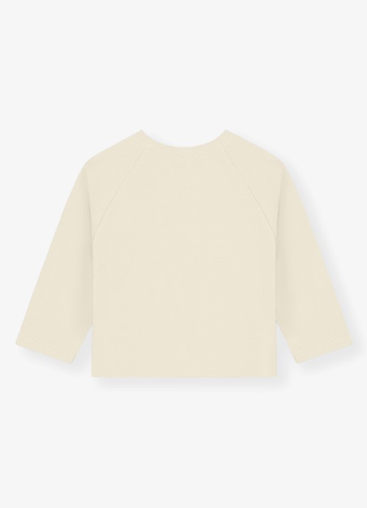 Gray Label Raglan fijngebreid vest  - achterkant gebroken wit