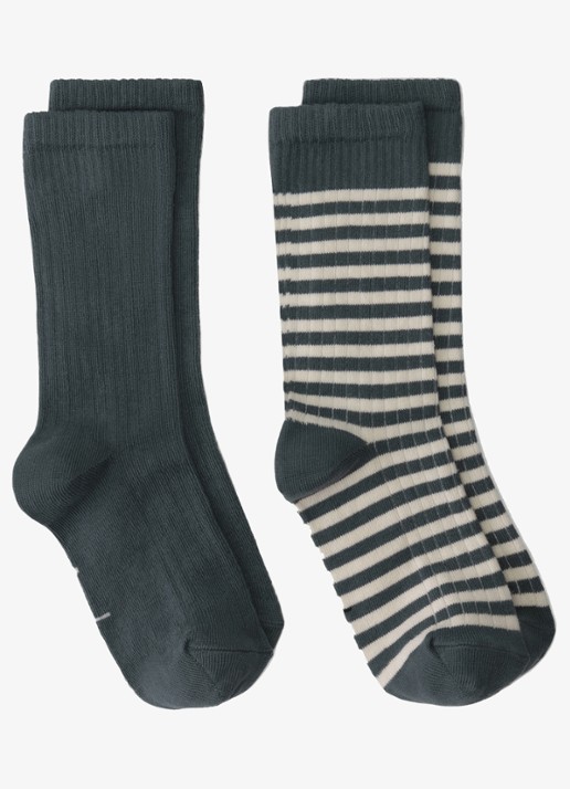 Gray Label Ribgebreide sokken in 2-pack