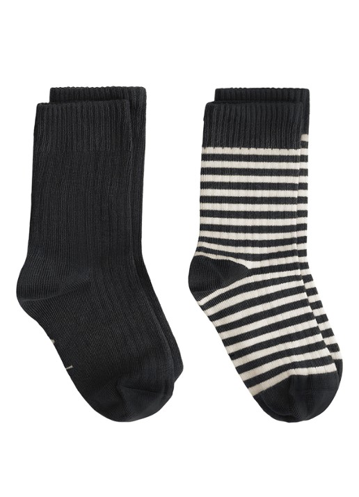 Gray Label Ribgebreide sokken in 2-pack