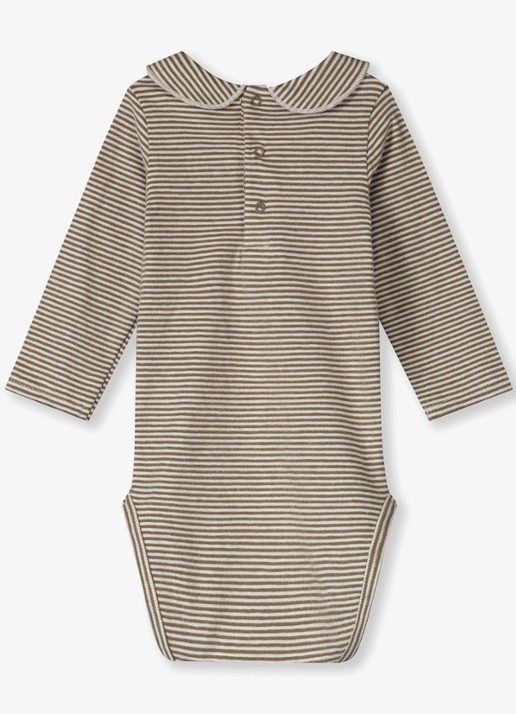 Gray Label Romper met kraag - voorkant 2 bruin