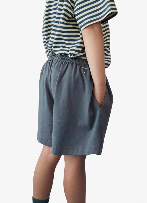 Gray Label Straight fit korte broek met steekzakken - detail blauwgrijs