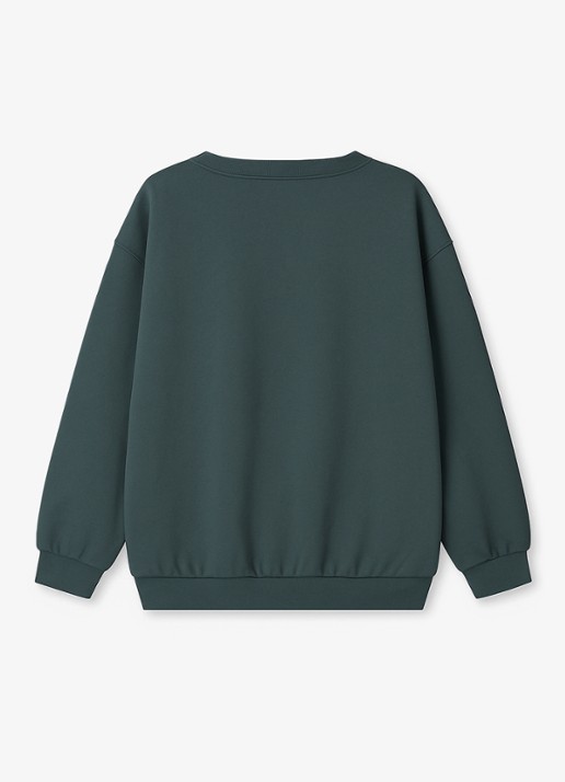 Gray Label Sweater met ronde hals - achterkant 4 blauwgrijs