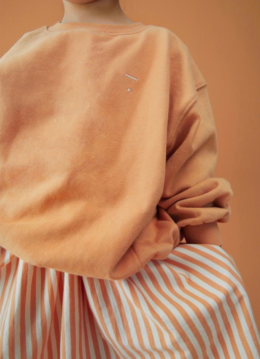 Gray Label Sweater met ronde hals - detail 3 orange