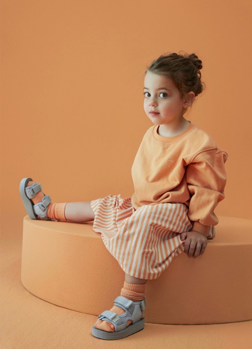 Gray Label Sweater met ronde hals - voorkant 2 orange