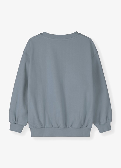 Gray Label Sweater met ronde hals - achterkant stone grey-519 / grijs