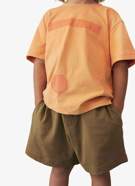 Gray Label T-shirt met print - voorkant 2 orange