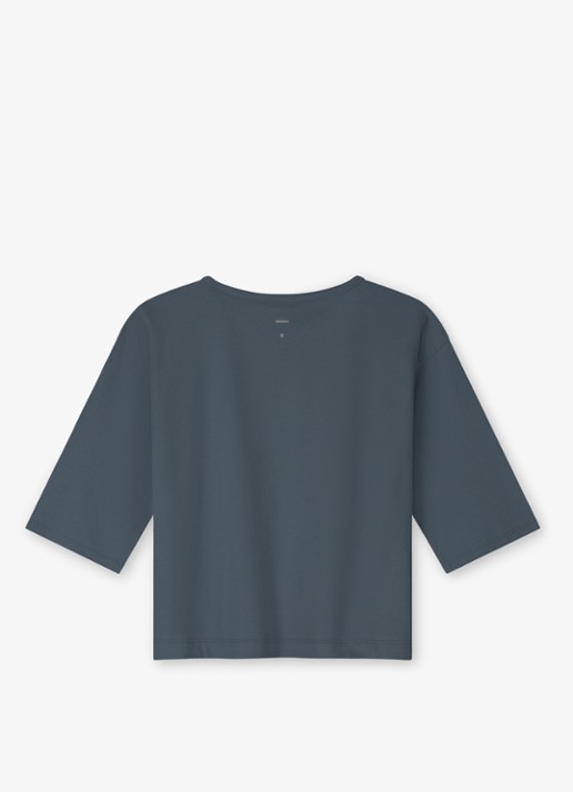 Gray Label T-shirt met ronde hals - detail 3 petrol