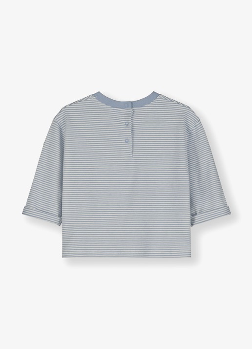 Gray Label T-shirt met streepprint - achterkant 2 grijs