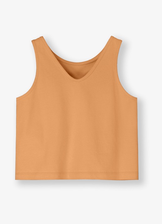 Gray Label Tanktop met streepprint - detail 2 orange
