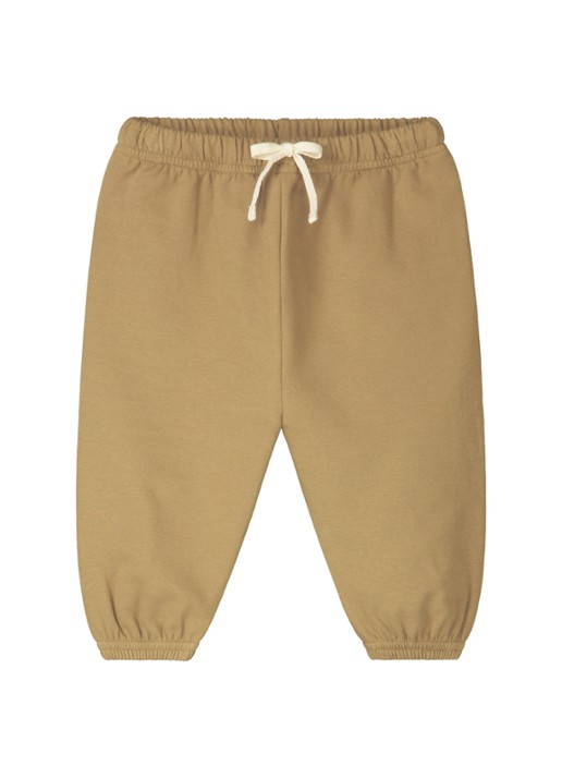Gray Label Tapered fit joggingbroek in katoenblend - voorkant 2 lichtbruin