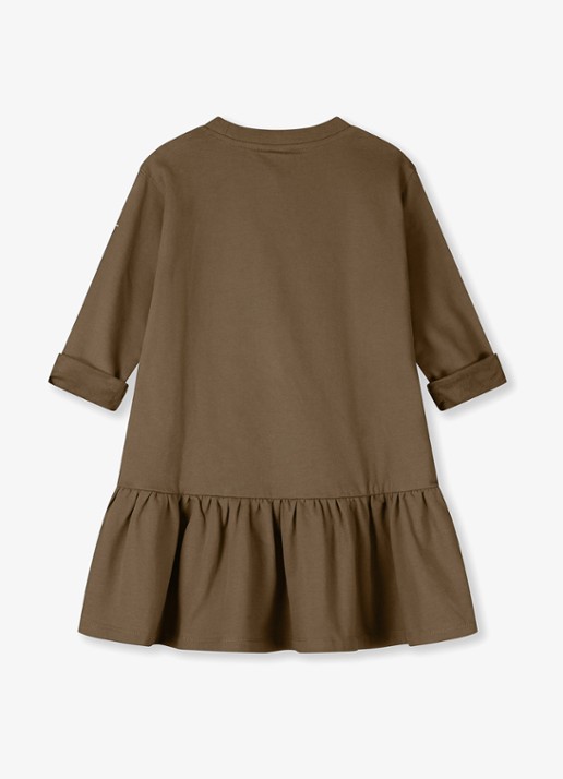 Gray Label Tuniekjurk met plooidetails - achterkant bruin