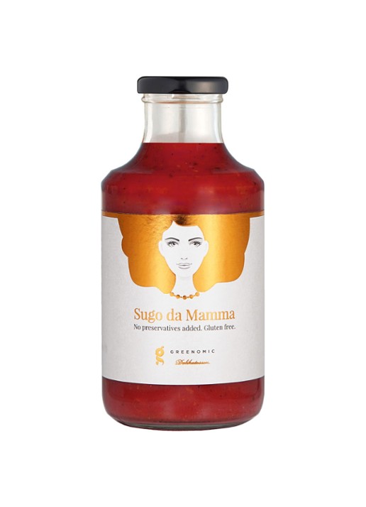 Greenomic Sugo Da Mamma pastasaus 500 gram - voorkant undefined