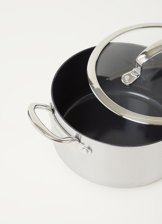 GreenPan Barcelona Evershine kookpan Ø20 cm - detail zilver