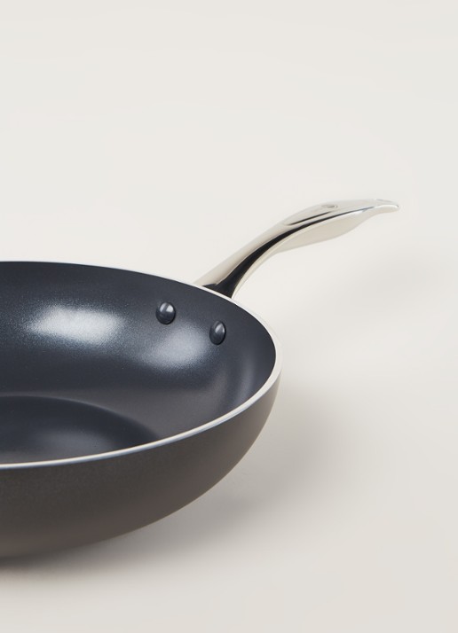 GreenPan Brussels wokpan Ø28 cm - detail 2 zwart