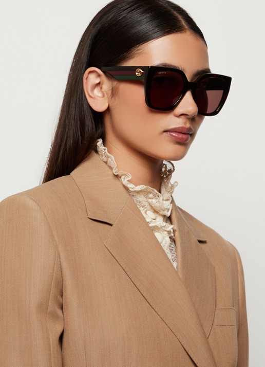 Gucci Butterfly zonnebril GG1300S - voorkant 5 bruin