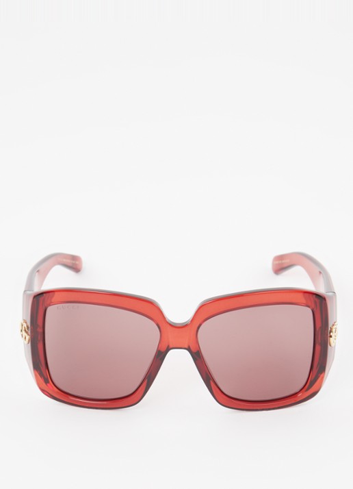 Gucci Butterfly zonnebril GG1402S - detail 3 bordeauxrood