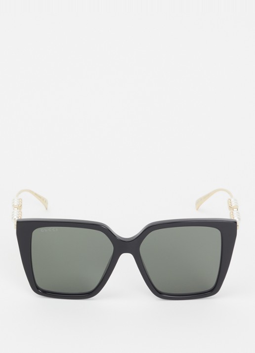Gucci Butterfly zonnebril GG1967S - detail zwart