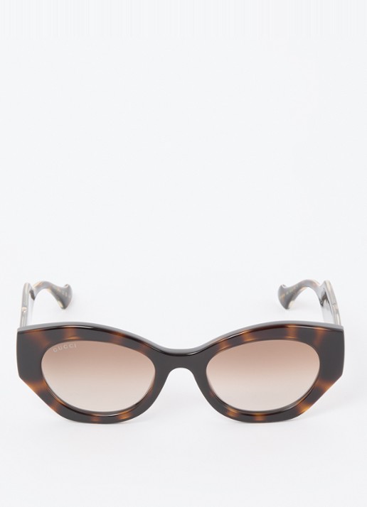 Gucci  Cat Eye zonnebril GG1553S - detail 3 hazelnootbruin