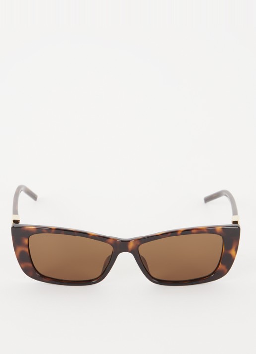 Gucci Cat Eye zonnebril GG1681S - detail bruin
