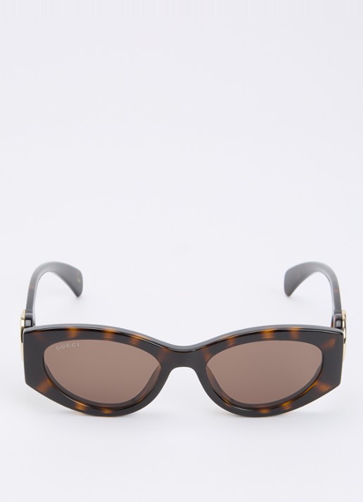 Gucci Cat Eye zonnebril GG1691S - detail donkerbruin