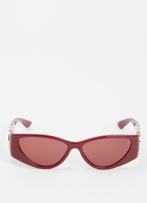 Gucci Cat Eye zonnebril GG1824S - detail 2 bordeauxrood