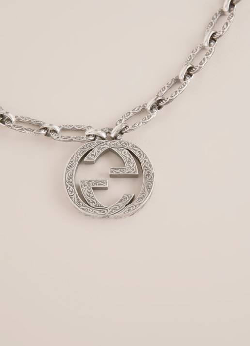 Gucci G schakelketting van sterling zilver - detail 3 zilver