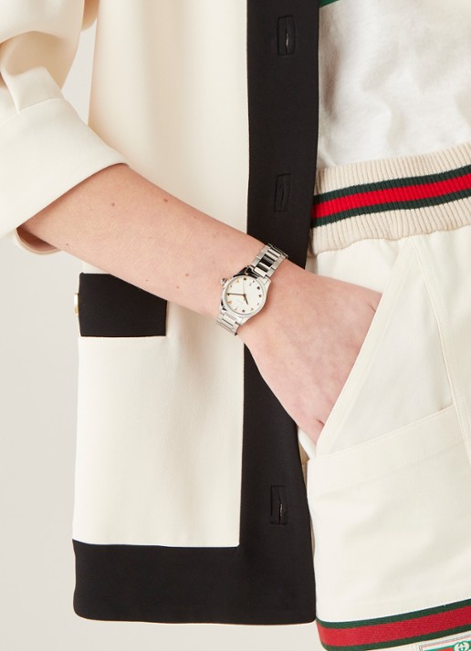 Gucci G-Timeless horloge YA126572 - voorkant 2 zilver